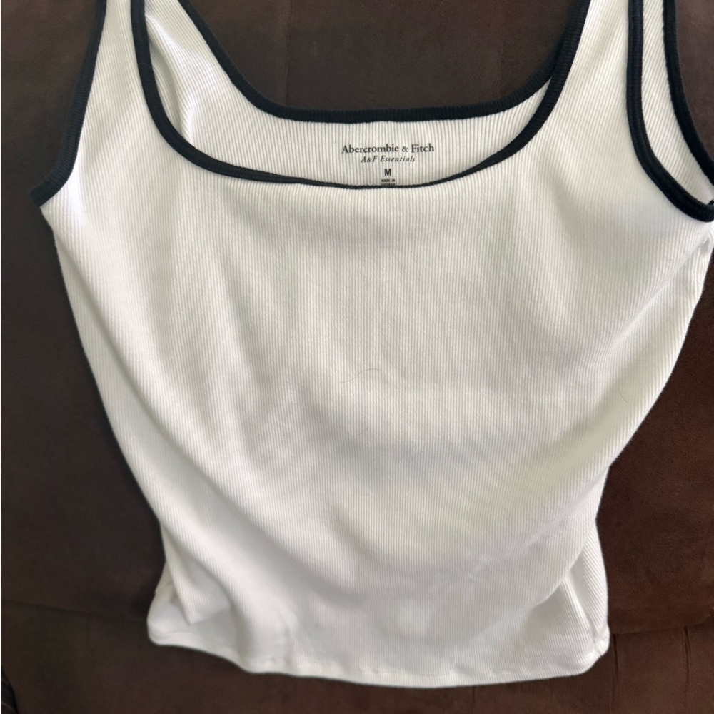 Abercrombie & Fitch White Tank with Black Trim - Picture 5 of 6